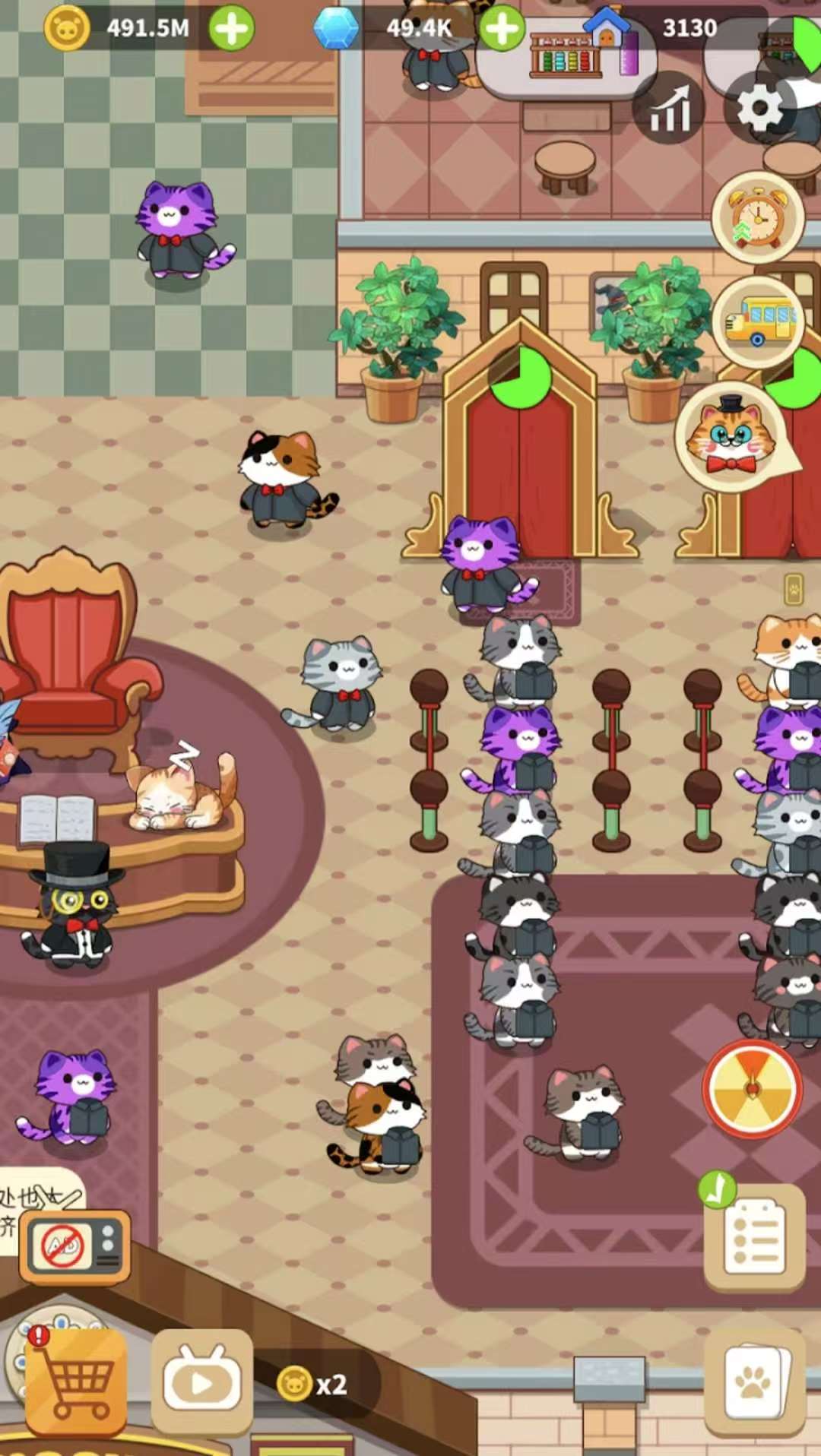 图片[2]-猫咪学校v1.0.7中文版免广告高钻石休闲模拟经营手游下载-锐品游戏库