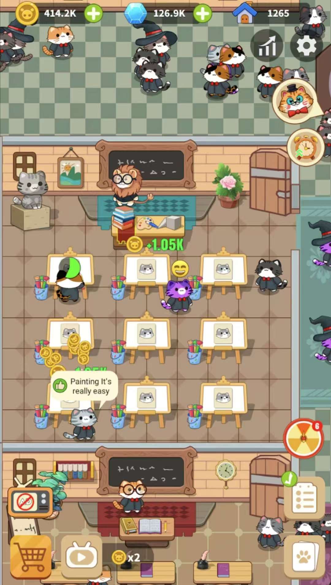 图片[1]-猫咪学校v1.0.7中文版免广告高钻石休闲模拟经营手游下载-锐品游戏库