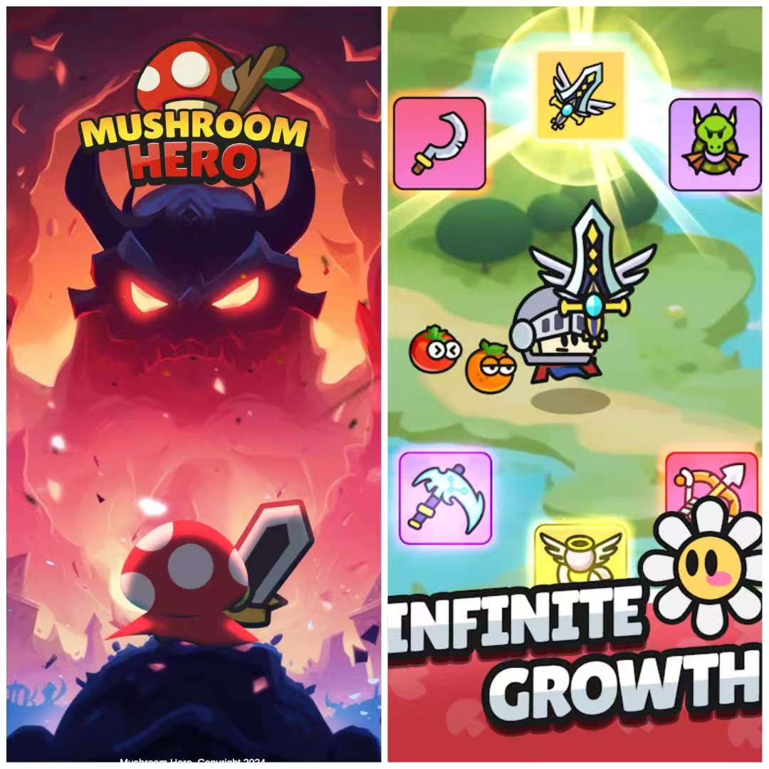 图片[1]-蘑菇英雄v1.03.042中文版免广告高画质放置RPG手游免费下载-锐品游戏库