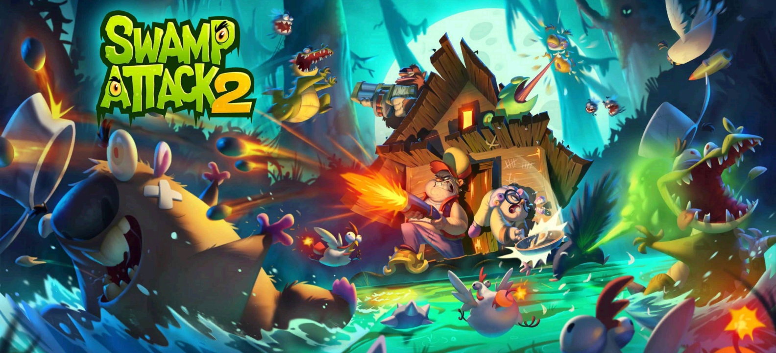 图片[2]-沼泽激战2最新版v1.0.88安卓中文版塔防射击手游免费下载-锐品游戏库