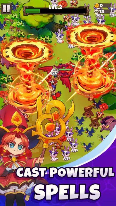 龙与法师幸存者0.0.252中文版免费下载 魔法塔防Roguelike高画质手游-锐品游戏库