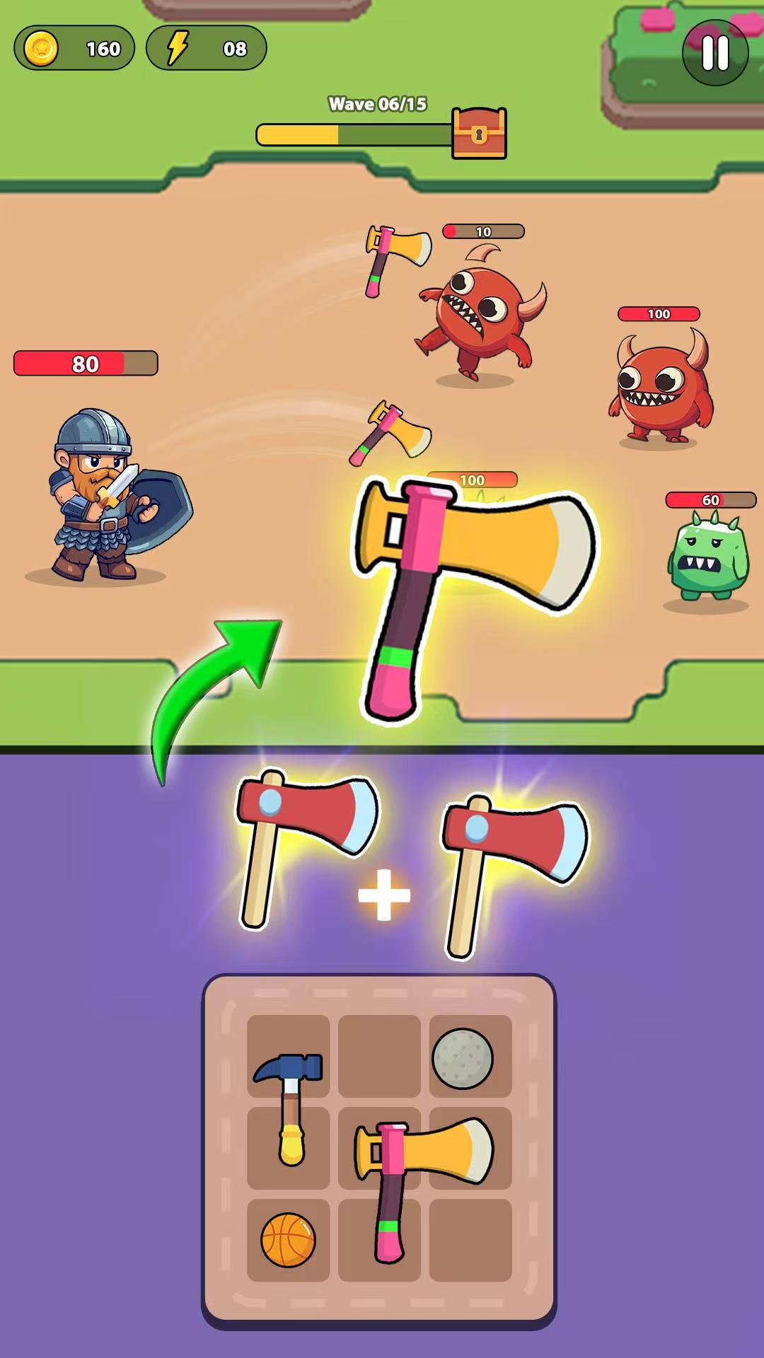 图片[2]-背包打架Battle Hero最新中文版v1.0.3策略格斗手游免费下载-锐品游戏库