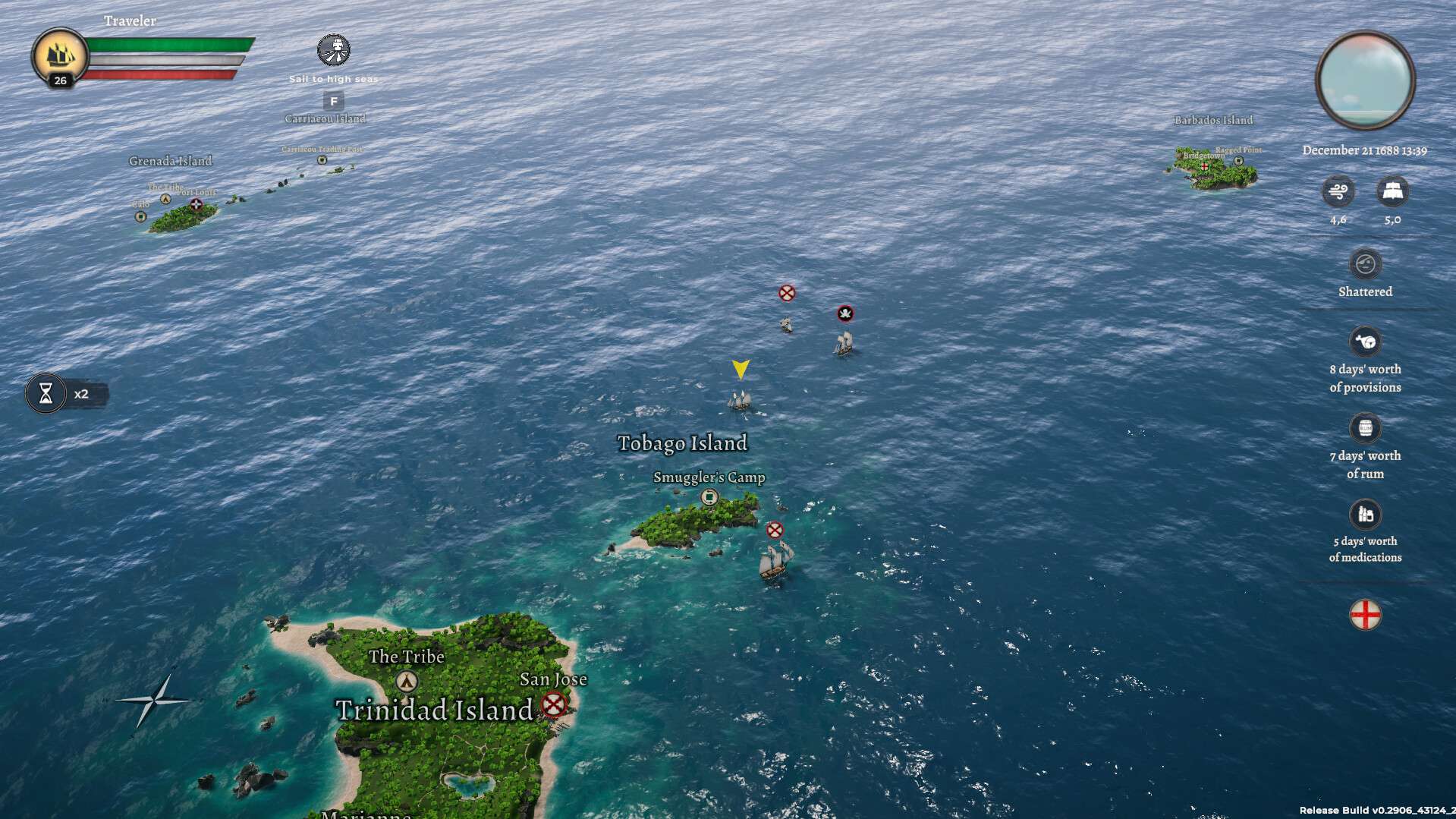 图片[1]-海盗宝藏V0.3135中文版高画质航海冒险策略经营端游免费下载-锐品游戏库