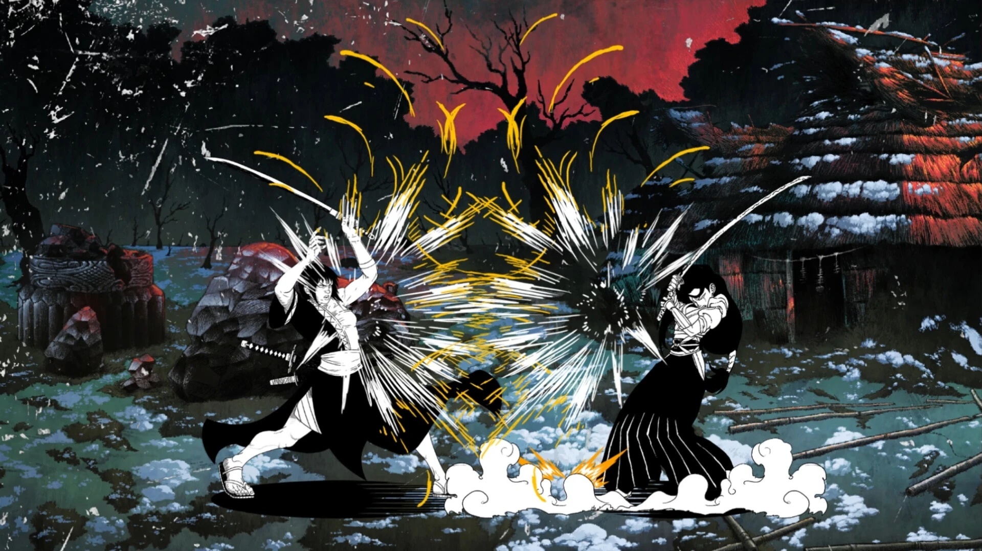 图片[1]-二击必杀V1.1.1中文版下载 像素武侠格斗手游 快节奏双人对战-锐品游戏库