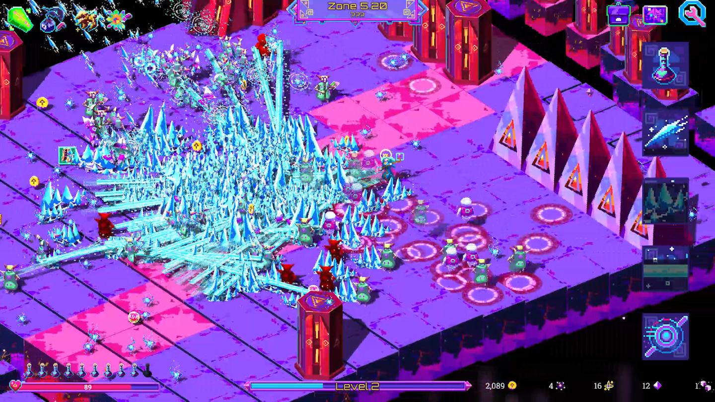 图片[3]-霓虹魔咒风暴v1.0.7中文版下载|赛博跑酷+Roguelite法术构筑高燃手游-锐品游戏库