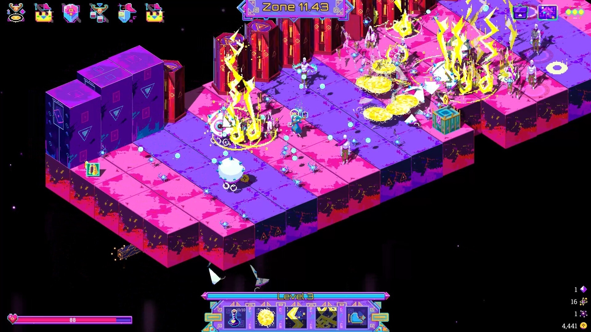 图片[4]-霓虹魔咒风暴v1.0.7中文版下载|赛博跑酷+Roguelite法术构筑高燃手游-锐品游戏库