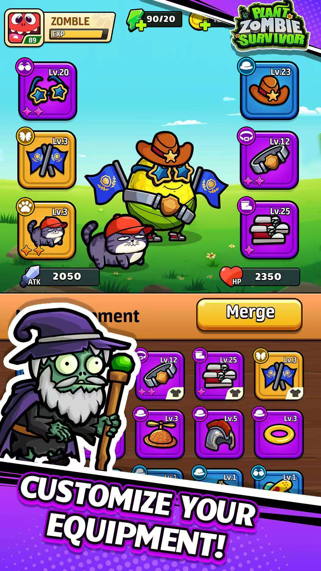 图片[2]-Plant Zombie Survivor 1.1.4中文版免广告下载|植物僵尸生存射击手游-锐品游戏库