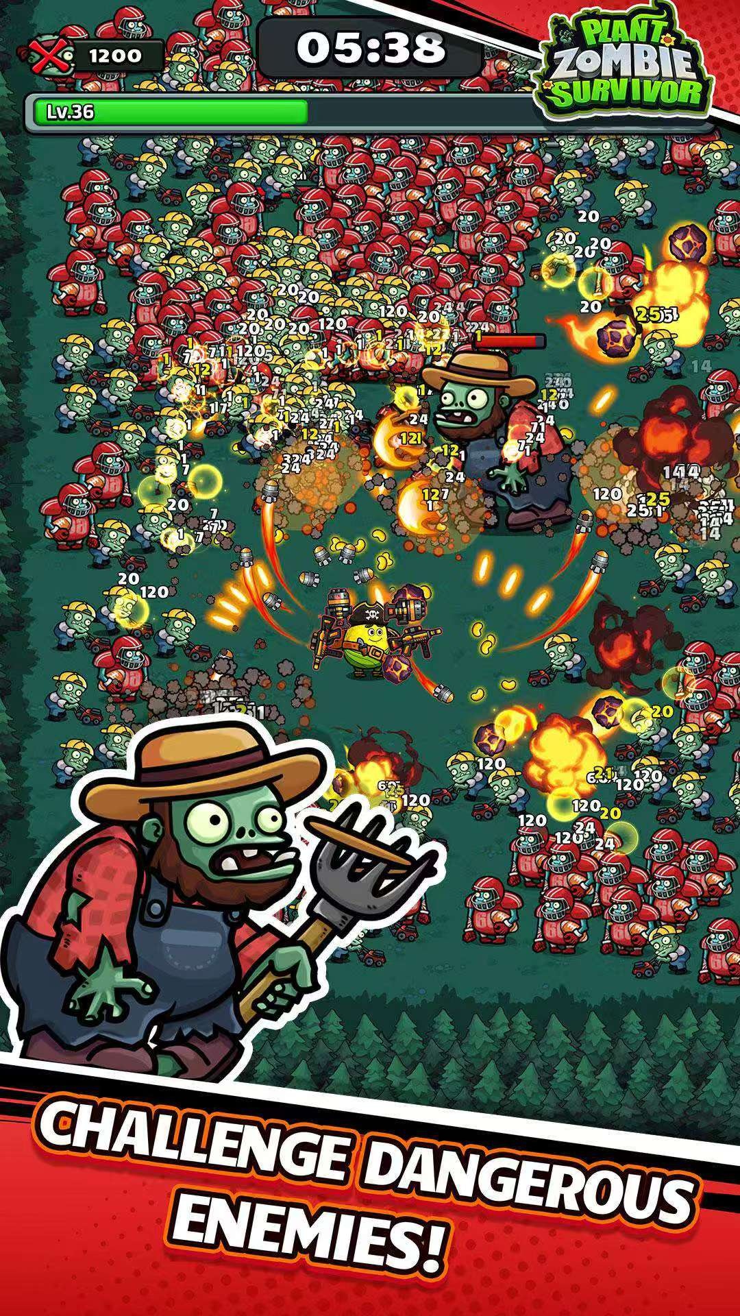 图片[1]-Plant Zombie Survivor 1.1.4中文版免广告下载|植物僵尸生存射击手游-锐品游戏库