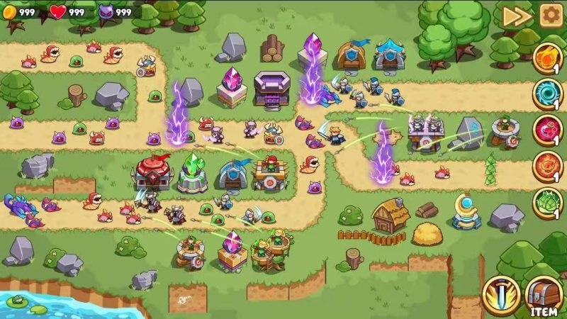 Epic King Heroes Classic TD v1.0.15中文版卡通塔防英雄策略手游免费下载-锐品游戏库