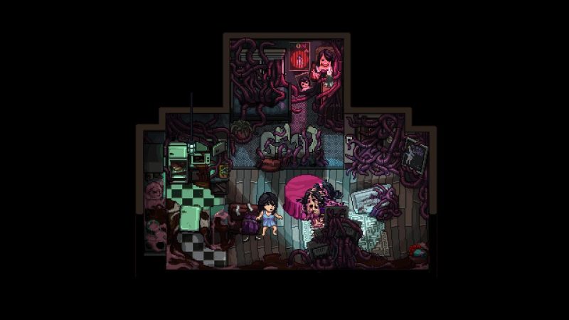 心之蜃Decarnation V1.0中文版下载 像素心理恐怖解谜手游免费体验-锐品游戏库